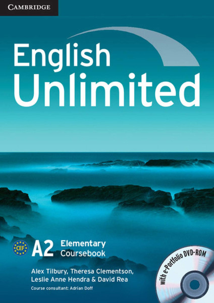English Unlimited A2 Elementary Coursebook with e-Poltfolio DVD-ROM