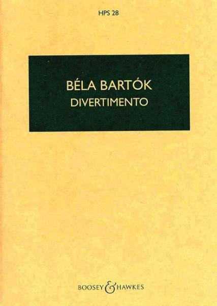 Bartók Béla: Divertimento - kispartitúra